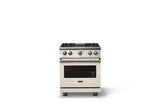 30"W. Sealed Burner Gas Range (Finish: Pure White, Trim: Polished Chrome, Fuel: Natural Gas)