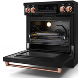 30 Inch Professional Electric Range With Tilt Panel Touch Control In Black/rose Gold  Gordon Ramsay Series