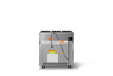 36"W. Open Burner Gas Range (Finish: Stainless Steel, Trim: Brushed Brass, Fuel: Natural Gas)