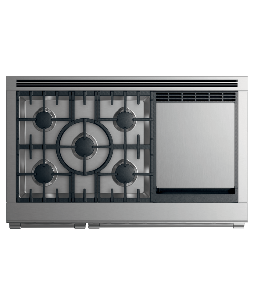 Dual Fuel Range, 48", 5 Burners with Griddle, LPG