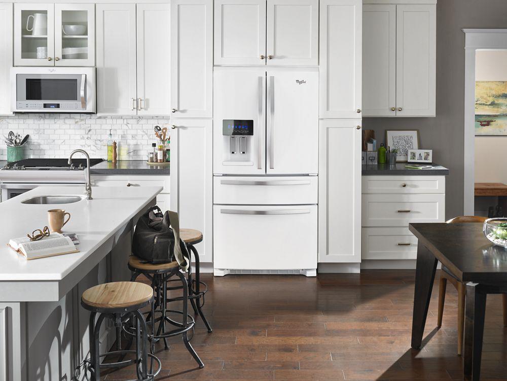 36-inch Wide French Door Refrigerator with External Refrigerated Drawer - 25 cu. ft.