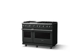 48"W. Sealed Burner Gas Range (Burner: 6g, Finish: Antique Bronze, Trim: Polished Chrome, Fuel: Natural Gas)