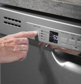 GE® Front Control with Stainless Interior Door Dishwasher with Sanitize Cycle & Dry Boost