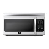 Forno Scalo 30-Inch Over the Range Microwave, Stainless Steel - 1.6 cu.ft, 300 CFM Vent, Touch Control, LED Light