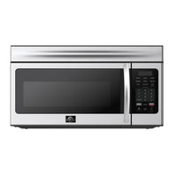Forno Scalo 30-Inch Over the Range Microwave, Stainless Steel - 1.6 cu.ft, 300 CFM Vent, Touch Control, LED Light