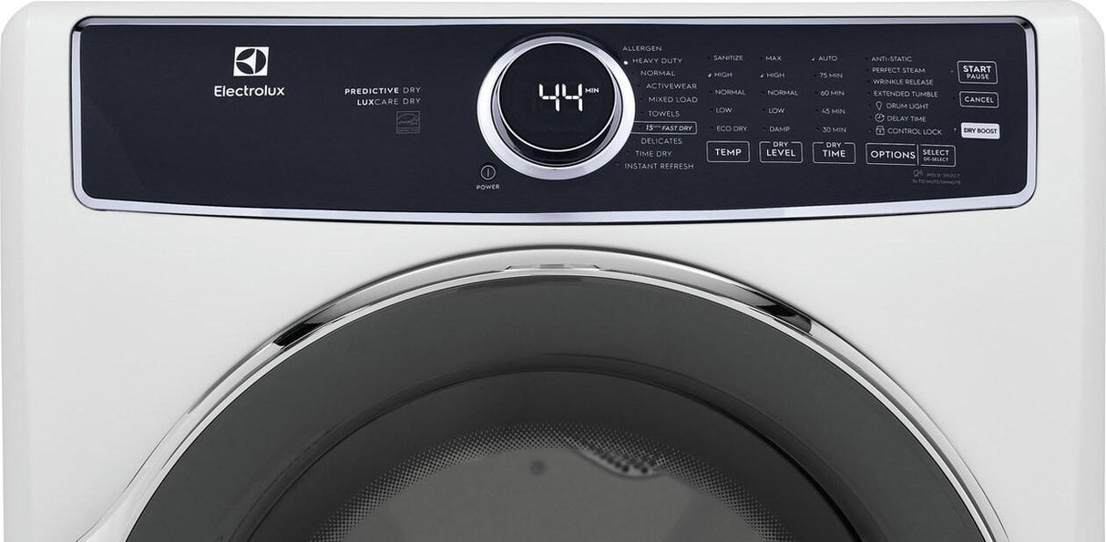Front Load Perfect Steam™ Electric Dryer with Predictive Dry™ and Instant Refresh - 8.0 Cu. Ft.