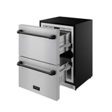 24 Inch Undercounter Built-in / Freestanding Drawer Freezer - Stainless Steel/black  Gordon Ramsay Series