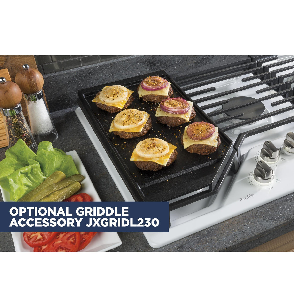 GE Profile™ 30" Built-In Gas Cooktop