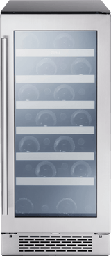 Presrv Wine Cooler, 15in UC, SS+Gls, Rvs Door, 1Z