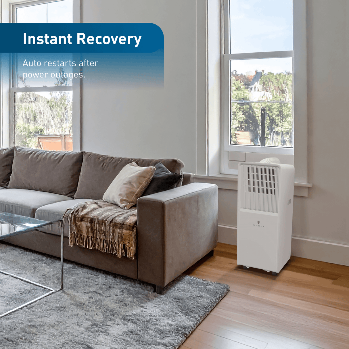 Friedrich ZoneAire Compact 10,000 BTU Single-Hose Smart Portable Air Conditioner