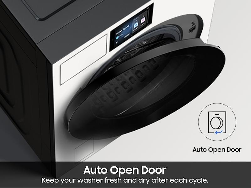 5.3 cu. ft. Bespoke AI Ultra Capacity Front Load Washer with AI Home and AI OptiWash+ in Ivory