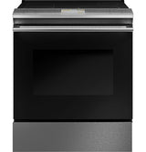 Café™ 30" Smart Slide-In, Front-Control, Induction and Convection Range in Platinum Glass