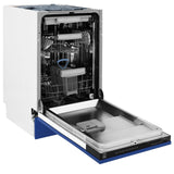 ZLINE 18" Tallac Series 3rd Rack Top Control Dishwasher with Traditional Handle, 51dBa [Color: Blue Matte]