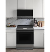 Café™ 30" Smart Slide-In, Front-Control, Induction and Convection Range in Platinum Glass