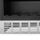ZLINE 24" Autograph Edition 154 Can Beverage Cooler Fridge with Adjustable Shelves in Stainless Steel with Matte Black Accents (RBVZ-US-24-MB)