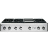 GE Monogram® 48" Professional Gas Rangetop with 6 Burners and Griddle (Liquid Propane)