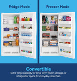 GE® 14.3 Cu. Ft. Garage Ready Convertible Upright Freezer