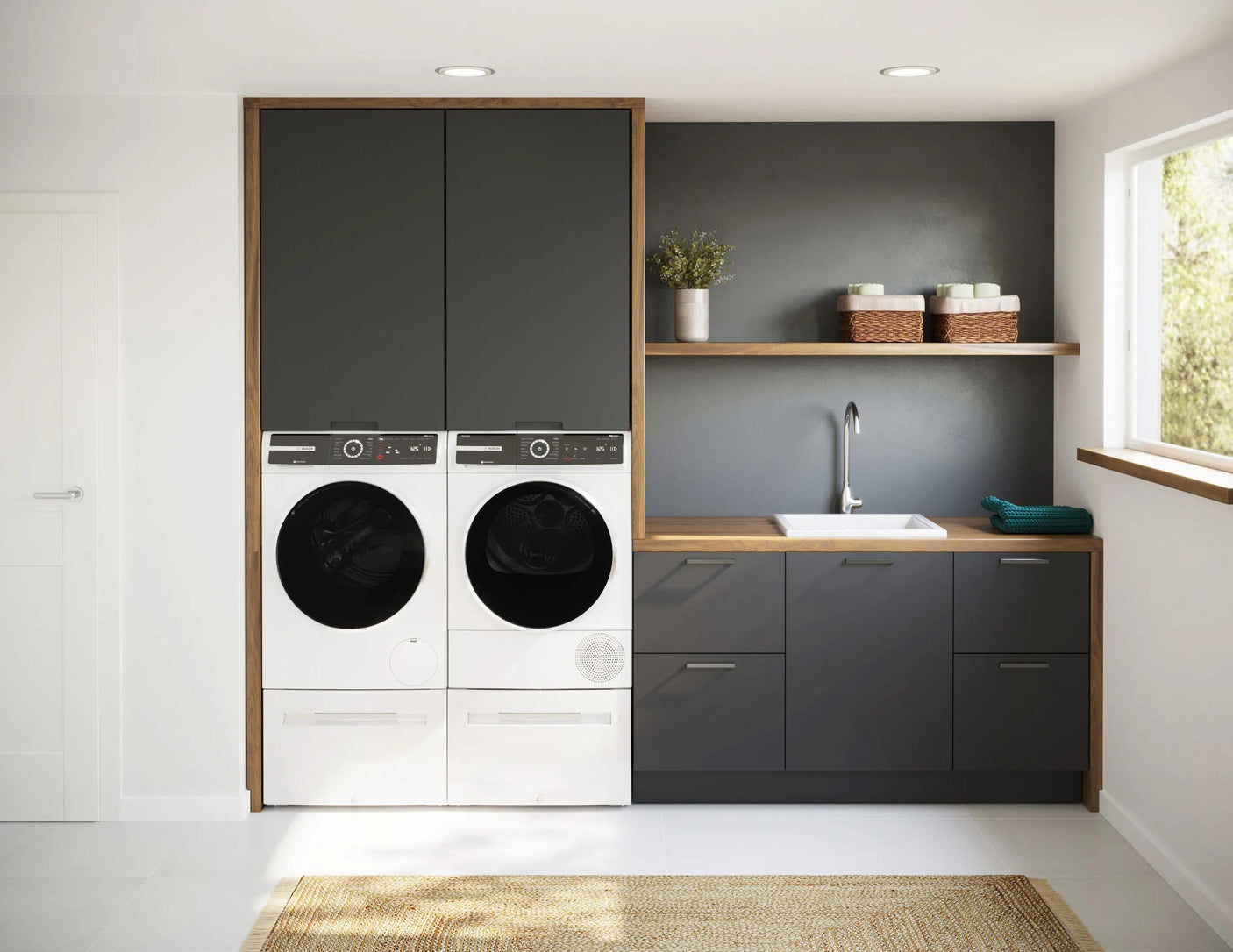 500 Series Compact Washer , White