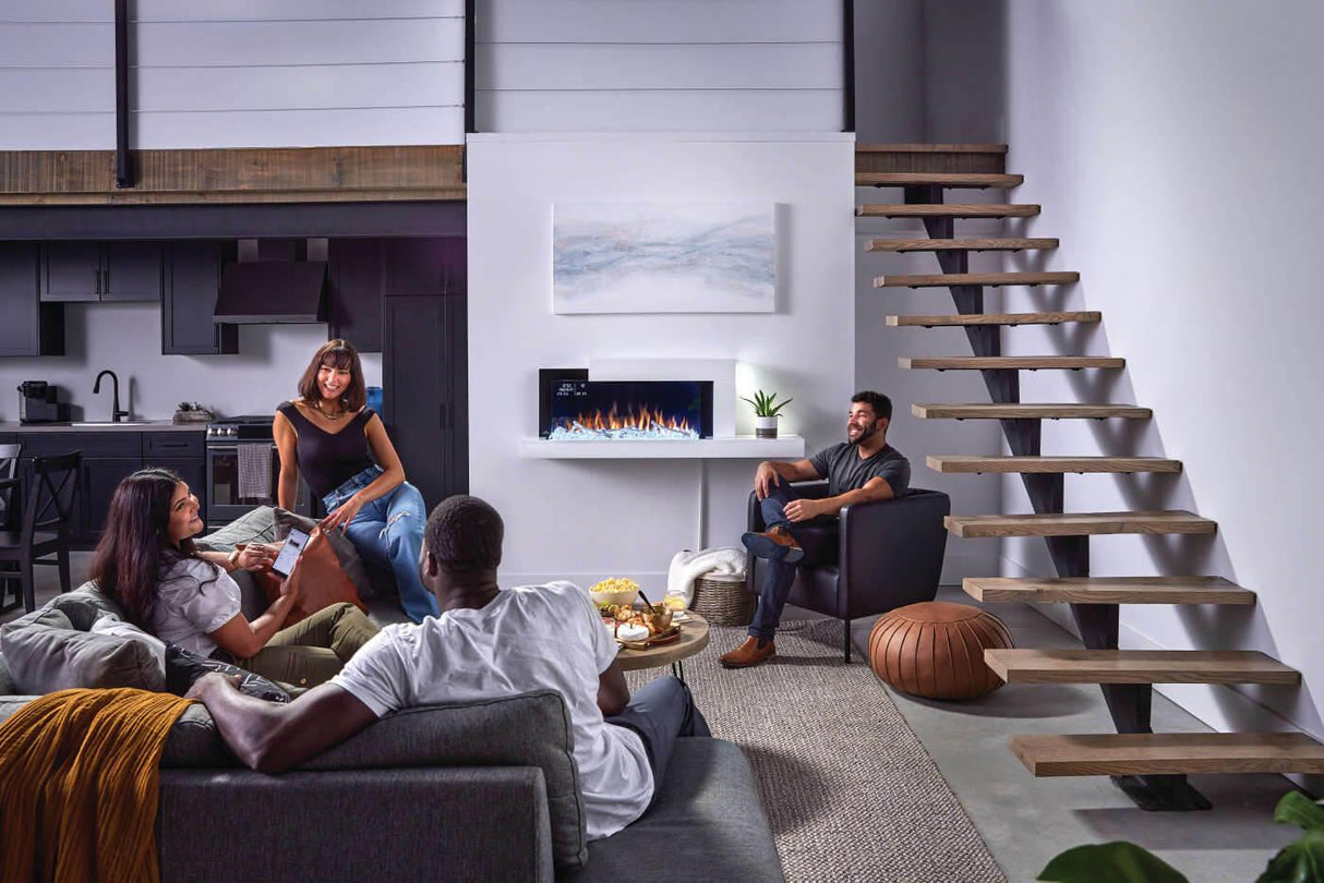 Stylus? Cara Elite Connected Wall Hanging Electric Fireplace