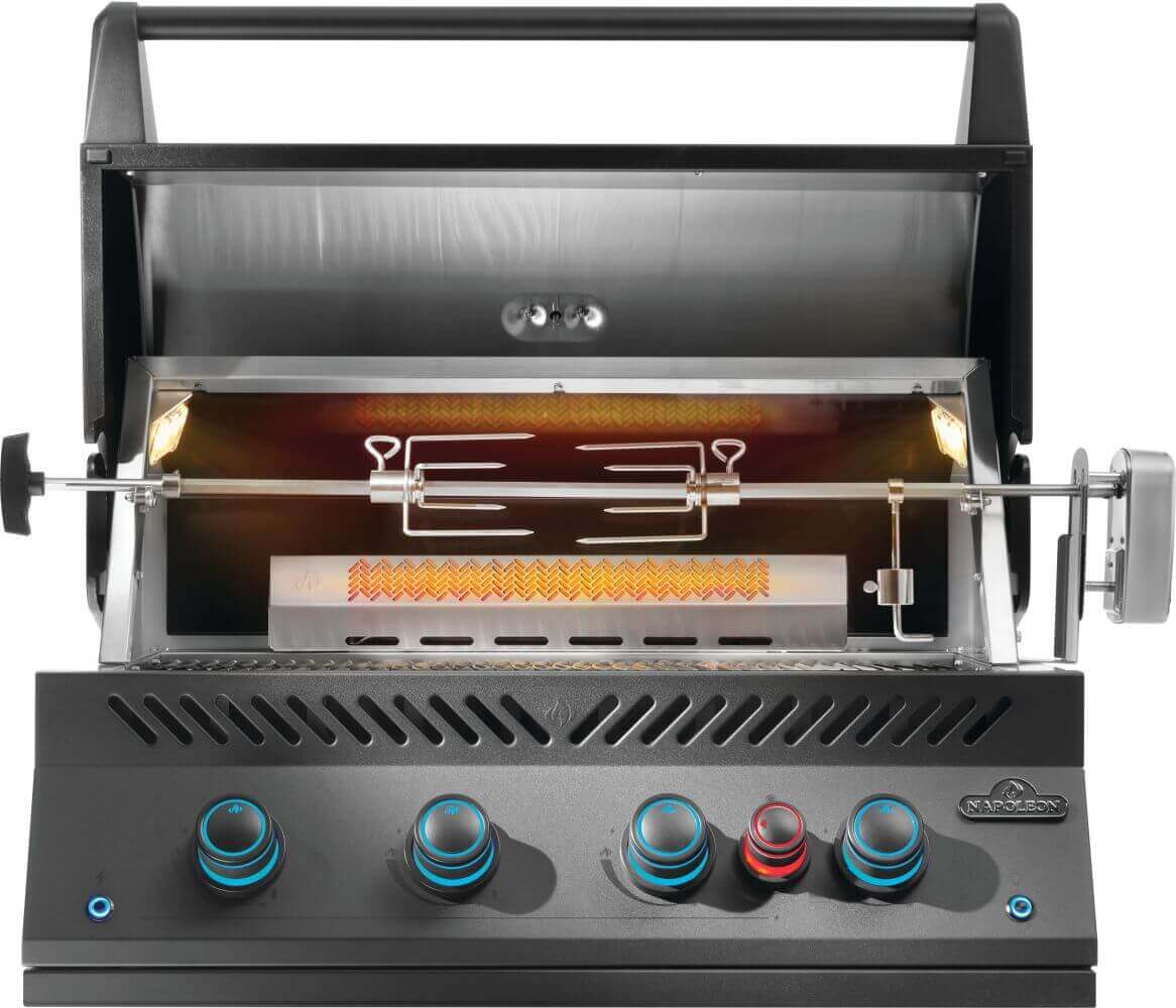 Built-In 700 Series 32 with Infrared Rear Burner , Natural Gas, Matte/Matt Black