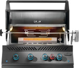 Built-In 700 Series 32 with Infrared Rear Burner , Natural Gas, Matte/Matt Black