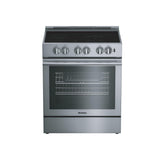 30in Induction range with 5.7 cu ft self clean oven, slide-in style