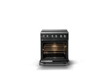30"W. Induction Range (Finish: Antique Bronze, Trim: Polished Chrome)