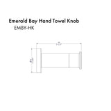 ZLINE Emerald Bay Towel Hook in Brushed Nickel (EMBY-HK-BN)