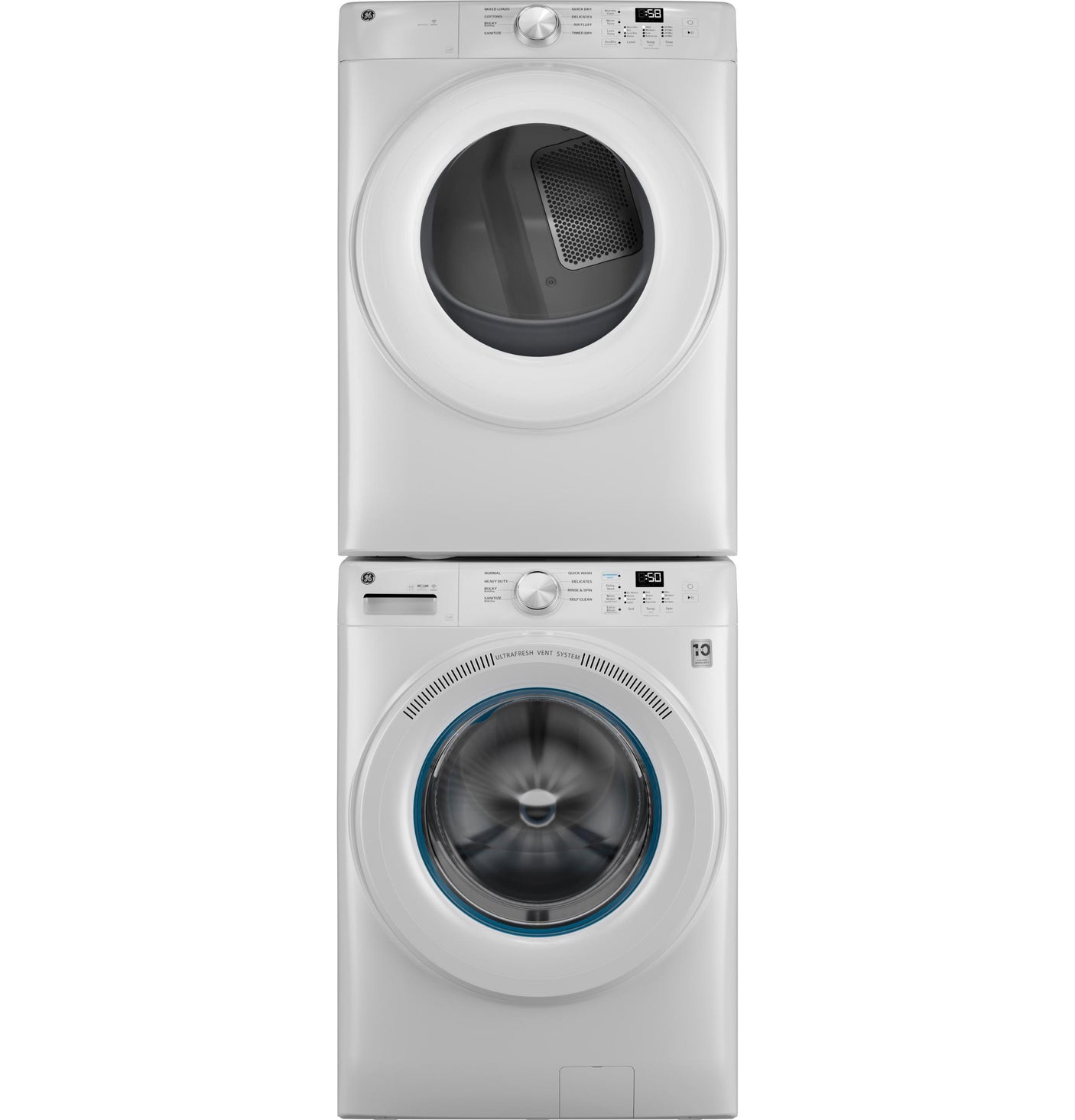 GE® ENERGY STAR® 4.6 cu. ft. Capacity Smart Front Load Washer with UltraFresh Vent System with OdorBlock™