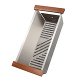ZLINE 33 in. Garmisch Undermount Single Bowl Stainless Steel Kitchen Sink with Bottom Grid and Accessories (SLS-33)
