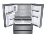 36" Counter Depth French Door Bottom Freezer, Silver Stainless Steel