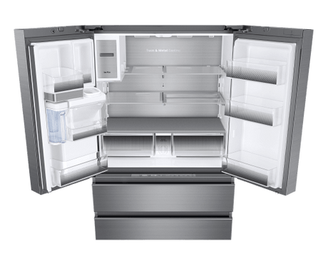 36" Counter Depth French Door Bottom Freezer, Silver Stainless Steel