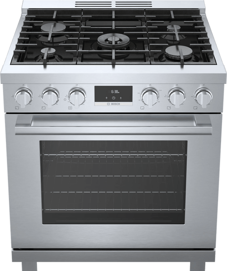 800 Series Dual Fuel Freestanding Range 30" Stainless Steel