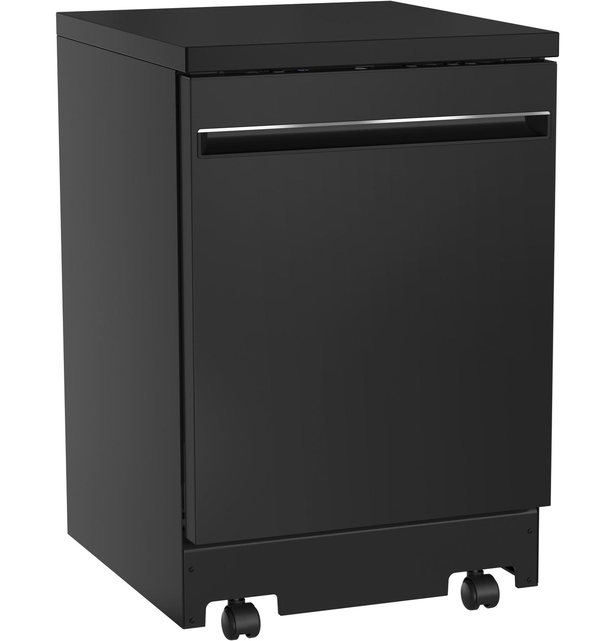 GE® ENERGY STAR® 24" Stainless Steel Interior Portable Dishwasher with Sanitize Cycle