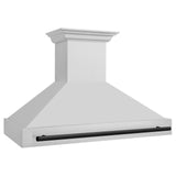 ZLINE 48 in. Autograph Edition Stainless Steel Range Hood with Stainless Steel Shell and Accented Handle (8654STZ-48) [Color: Matte Black]