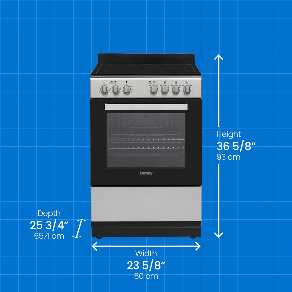 Danby 24" Wide Electric Range in Stainless Steel