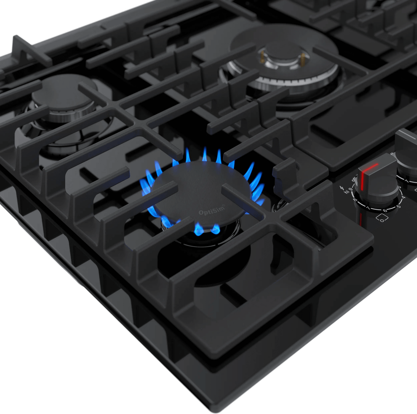 800 Series Gas Cooktop 30" Black