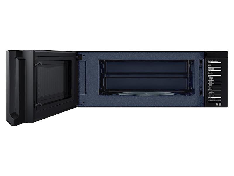1.1 cu. ft. Smart SLIM Over-the-Range Microwave with 400 CFM Ventilation in Matte Black Steel
