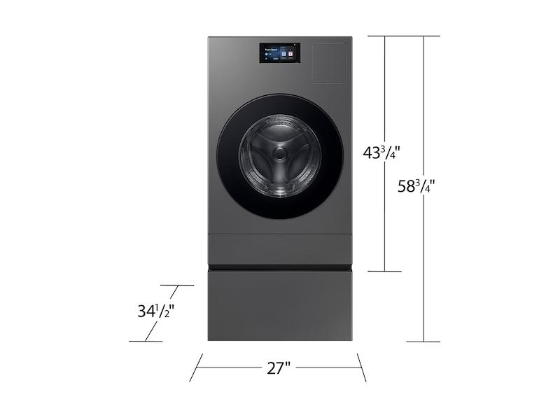 5.3 cu. ft. Bespoke AI Laundry Vented Combo™ All-in-One Ultra Capacity Washer and Electric Dryer with AI Home in Dark Steel