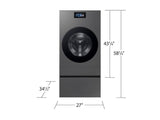 5.3 cu. ft. Bespoke AI Laundry Vented Combo™ All-in-One Ultra Capacity Washer and Electric Dryer with AI Home in Dark Steel