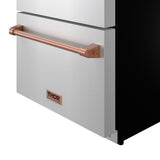 24 Inch Undercounter Built-in / Freestanding Drawer Freezer - Stainless Steel/rose Gold  Gordon Ramsay Series