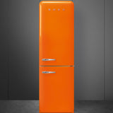 Approx 24" 50'S Style refrigerator with automatic freezer, Orange, Right hand hinge