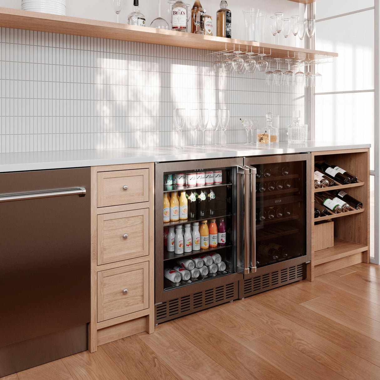 ZLINE 24 in. Monument 154 Can Beverage Fridge in Stainless Steel (RBV-US-24)
