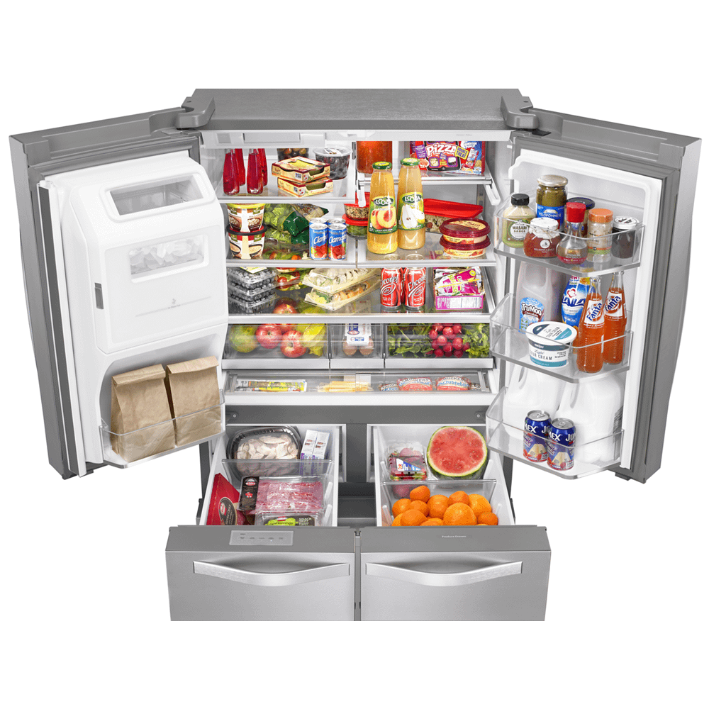 36-inch Wide Double Drawer French Door Refrigerator with Dual Cooling System - 26 cu. ft.