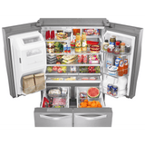 36-inch Wide Double Drawer French Door Refrigerator with Dual Cooling System - 26 cu. ft.