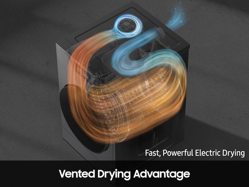 5.3 cu. ft. Bespoke AI Laundry Vented Combo™ All-in-One Ultra Capacity Washer and Electric Dryer with AI Home in Dark Steel