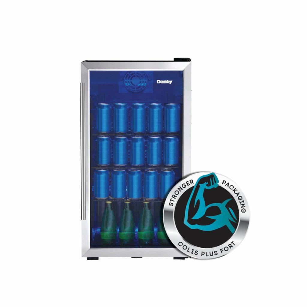 Danby 3.1 cu. ft. Free-Standing Beverage Center in Stainless Steel