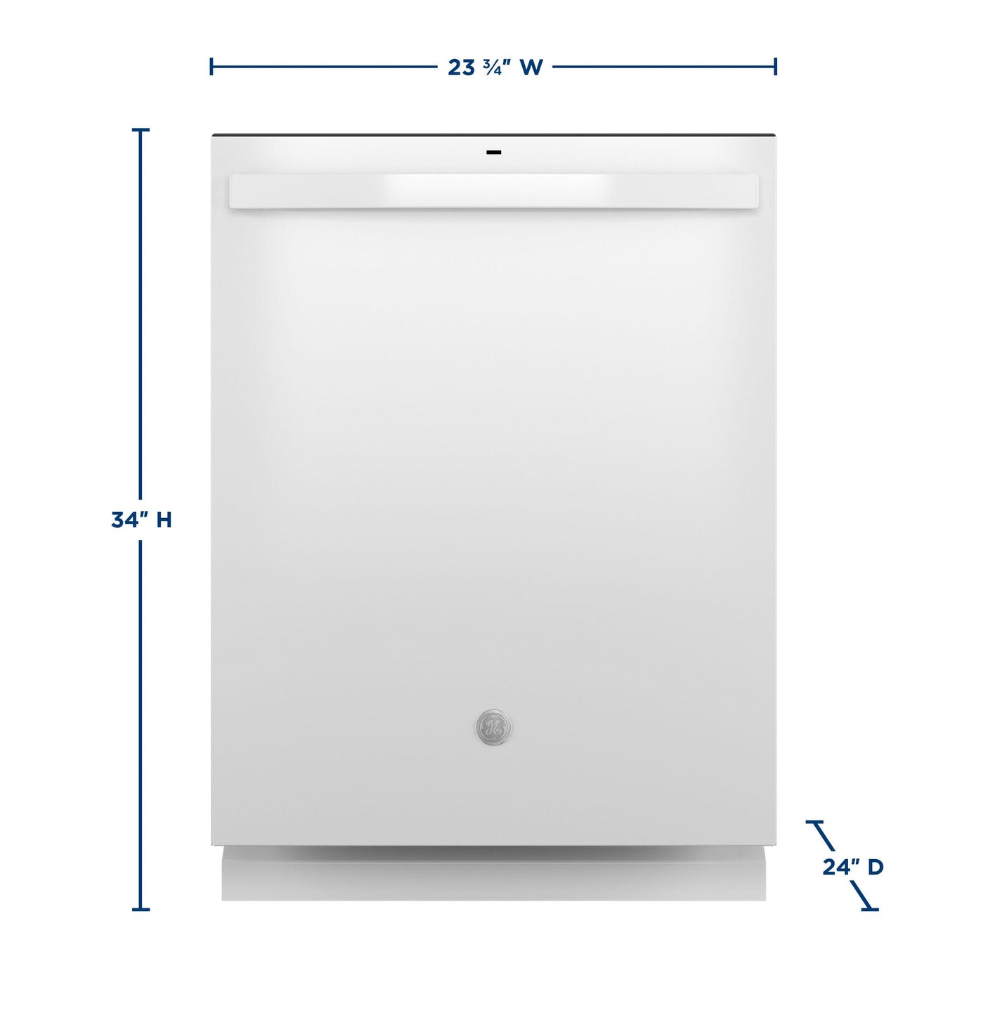 GE® ENERGY STAR® Top Control with Stainless Steel Interior Dishwasher with Sanitize Cycle