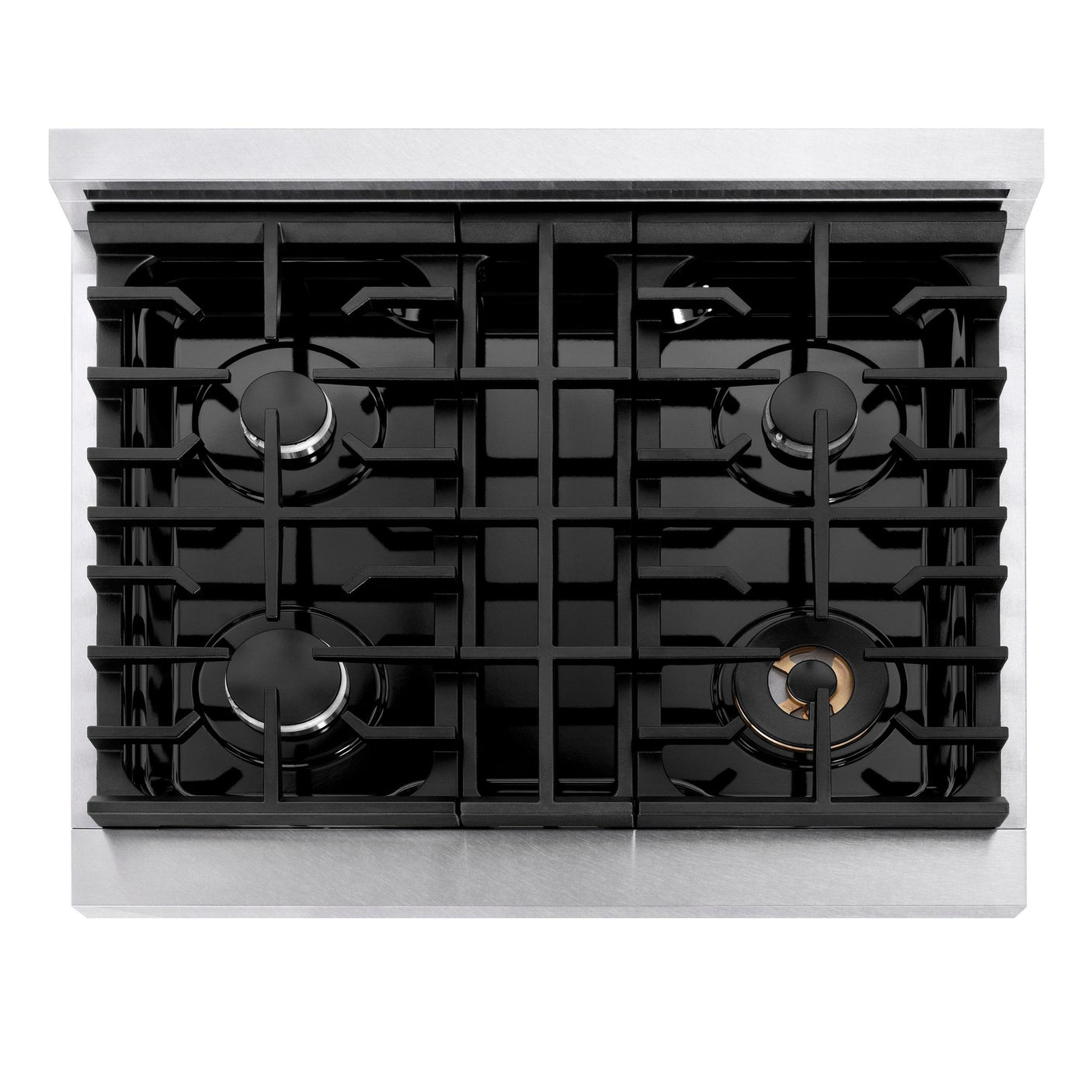 ZLINE 30 in. Paramount Gas Rangetop with 4 Burners and Porcelain Cooktop in DuraSnow' Stainless Steel (SRTS-30)