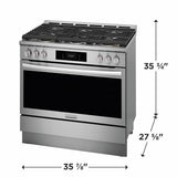 36" Dual-Fuel Range with Air Fry